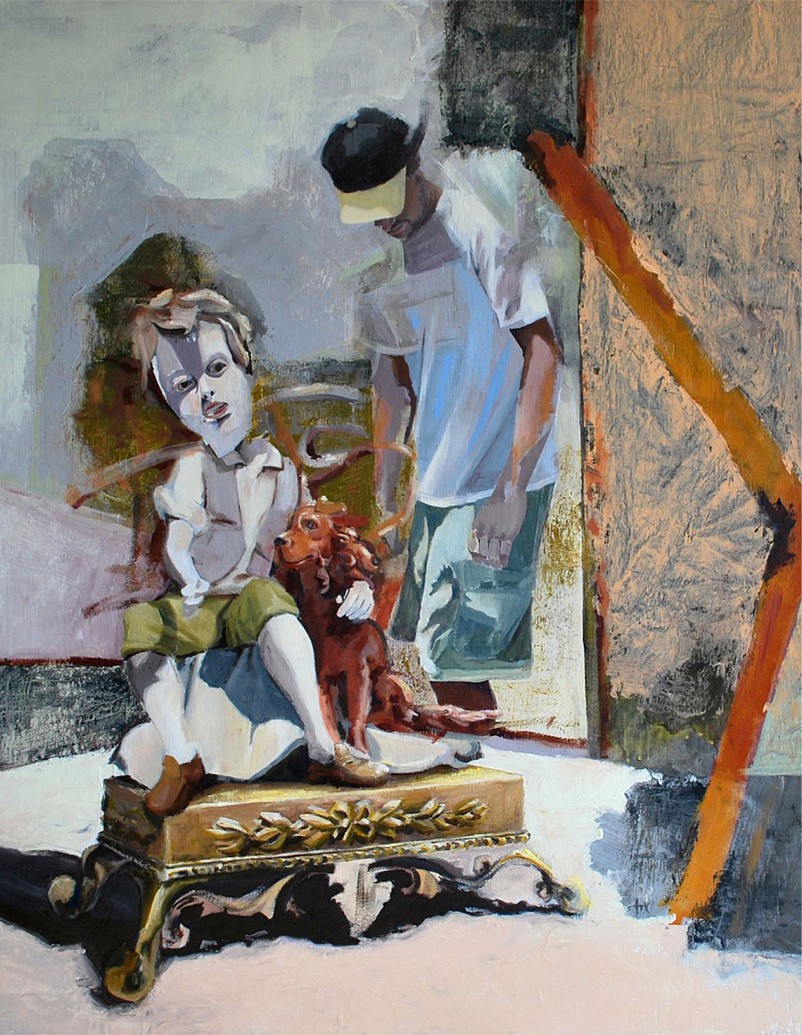 Nicholas Scrimenti, Mary’s Toys, 2012. Oil and acrylic on panel, 43 x 34 in.