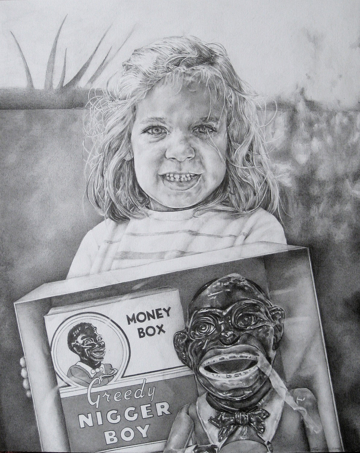 Taryn Wells, Every Day is Christmas, 2012. Graphite, 21 x 18 in.