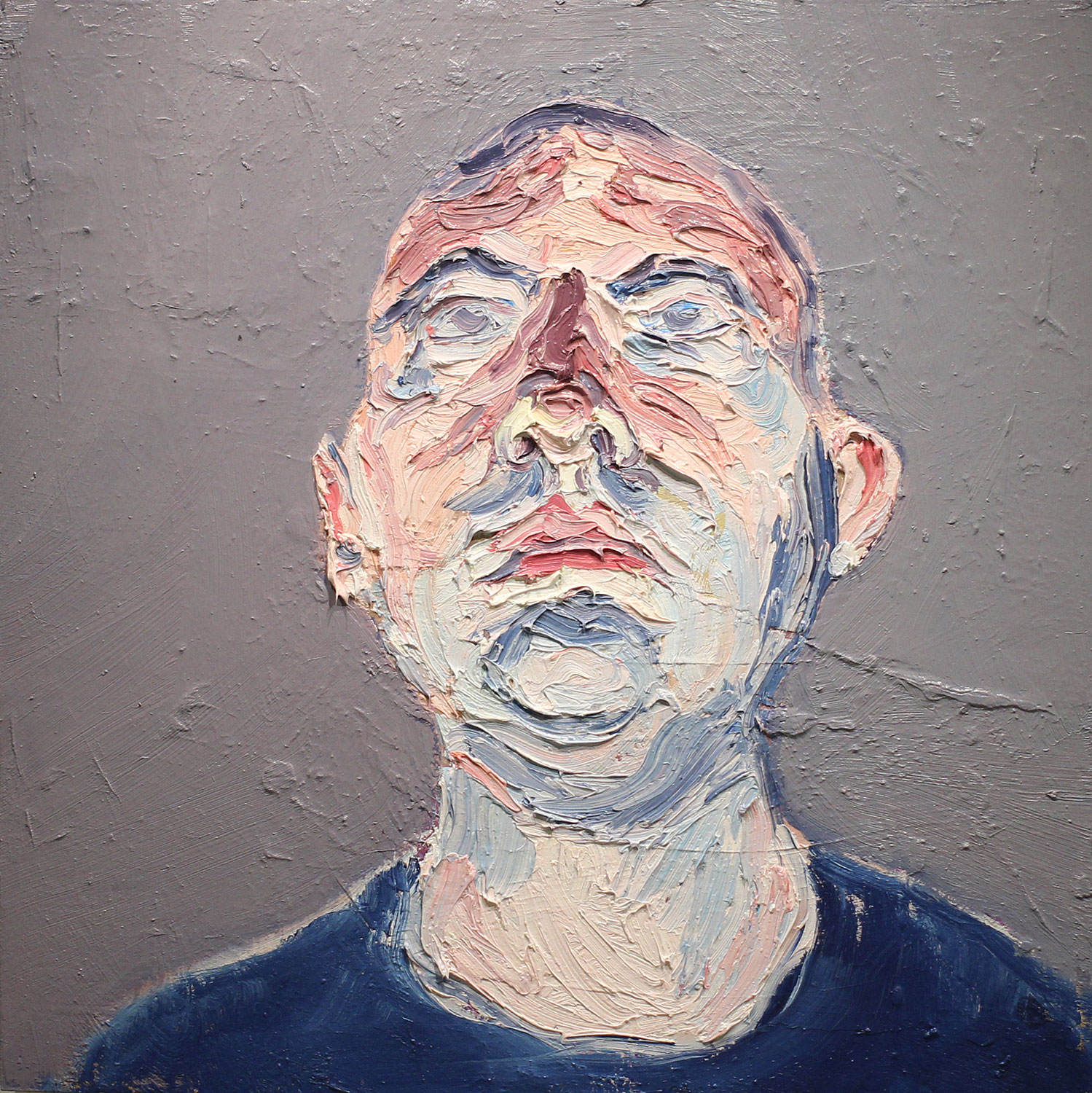 Thony Aiuppy, Image Bearer, 2013. Oil on wood, 30 x 30 in.