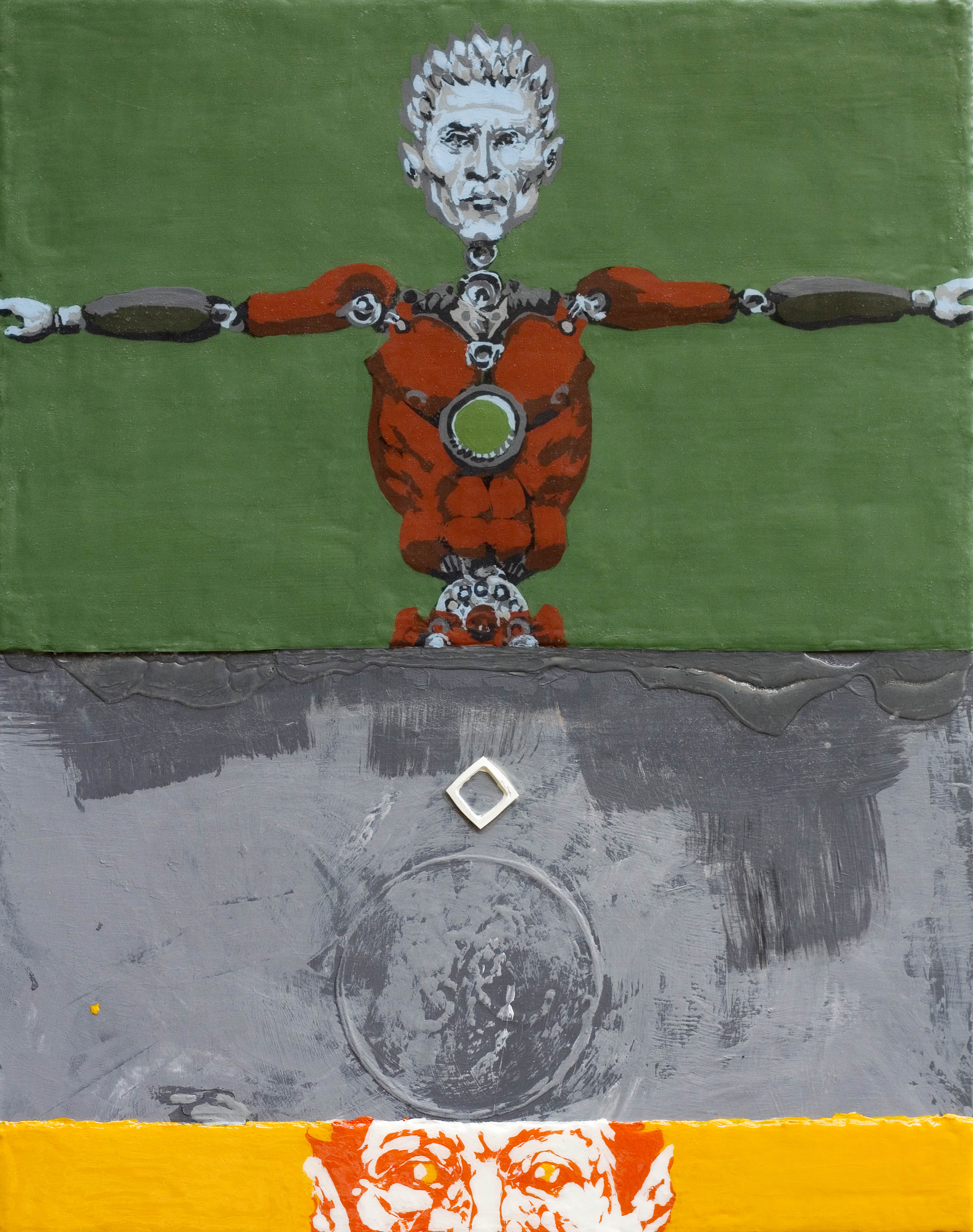 Rey Armenteros, Time Traveler, 2012. Acrylic on panel, 14 x 11 in.