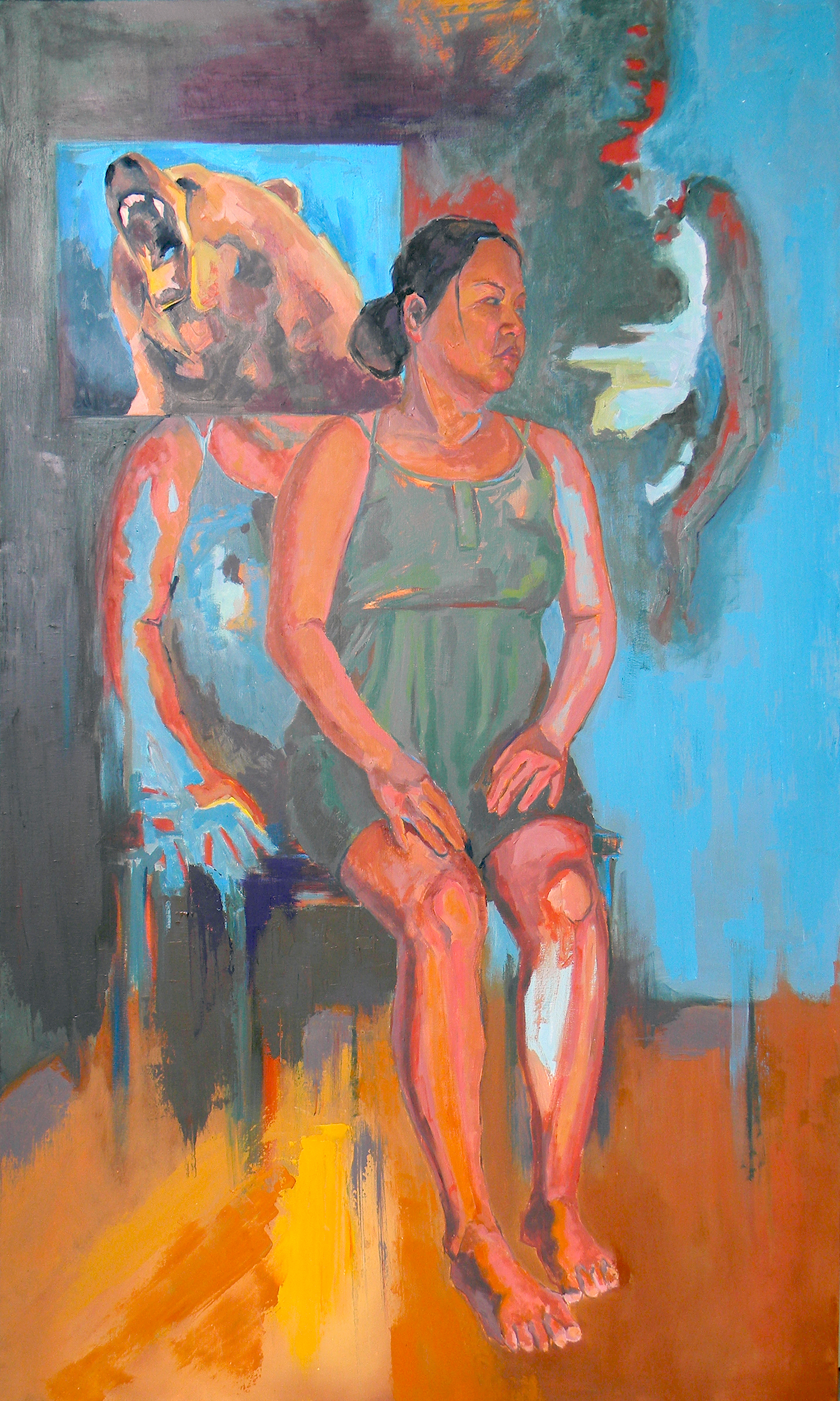 Diane Williams, Uncertainties, 2014. Oil on canvas 36 x 60 in.