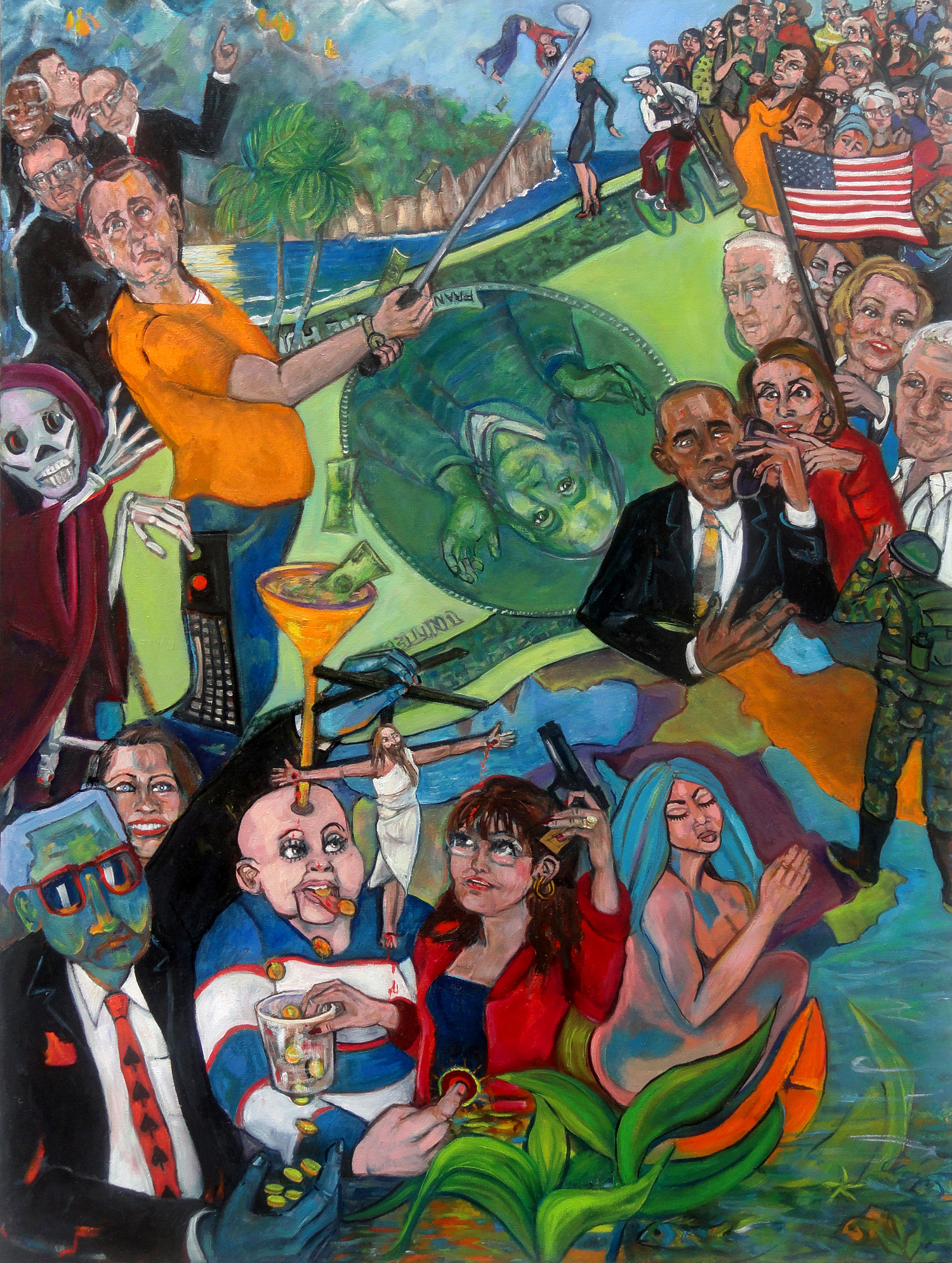 Nancy Calef, American Dream, oil on canvas, 40" x 30"