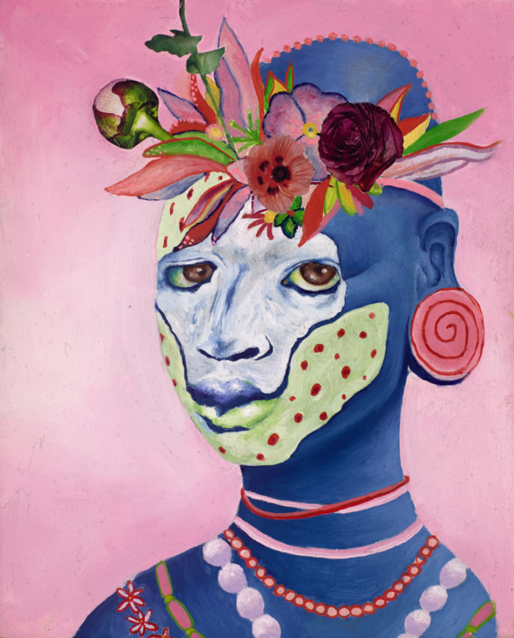 Grace Lynne, Pink Portrait, 2015. Oil, 8 x 10 in.