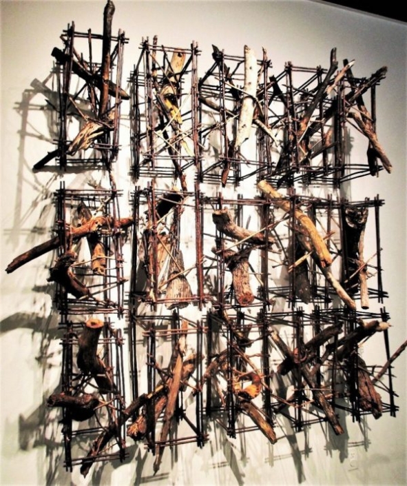 Marcia Wolfson Ray, Eclipse, 2015, Sculpture, Pine wood, dog fennel, marsh elder, H-70” x W- 65” x D 12”