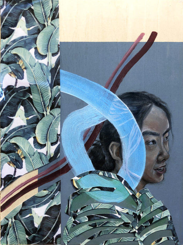 Ava Wang, Amalgamation, 2018, Oil on canvas, 9 in x 12 in