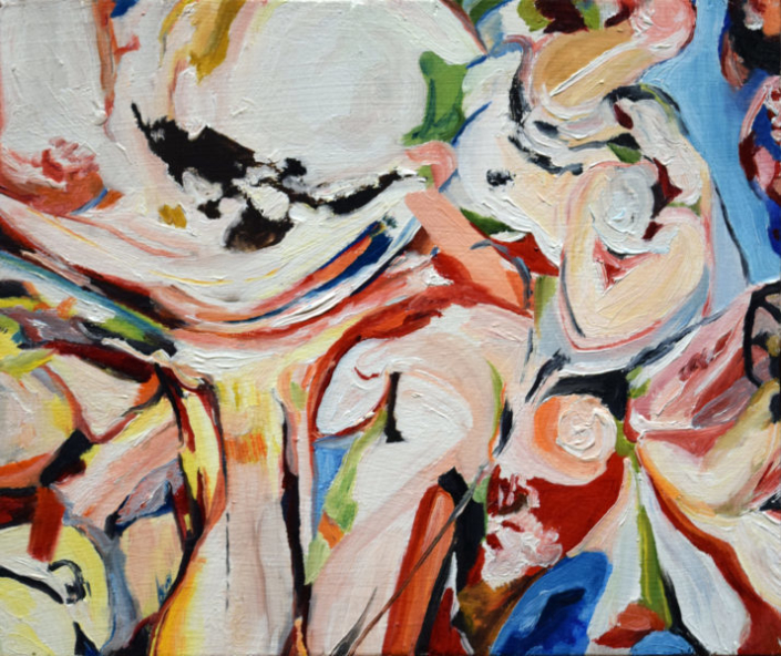 Autumn Hunt, Bacchanal, 2015, Oil on Panel, 7.25" x 9.75"
