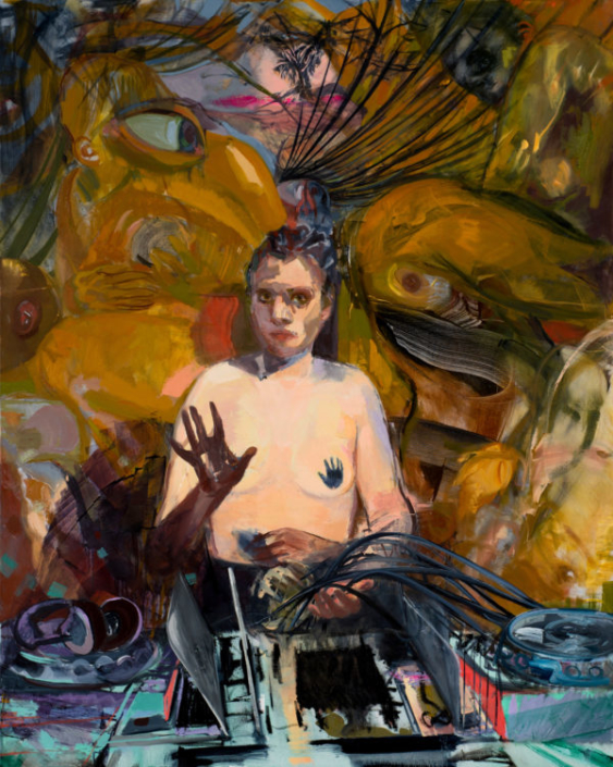 Suzanne Schireson, Weaning, 2017, Oil on Canvas, 60” x 40”
