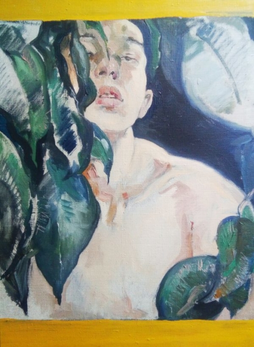 Tania Shvayuk, The Moonlight garden, 2018, Oil on Canvas, 54x40cm
