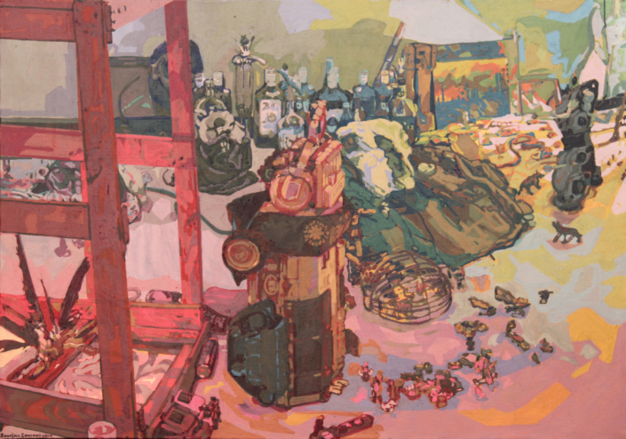 Zamani, The Runaway, 2014, Oil on Canvas, 70 cm x 100 cm
