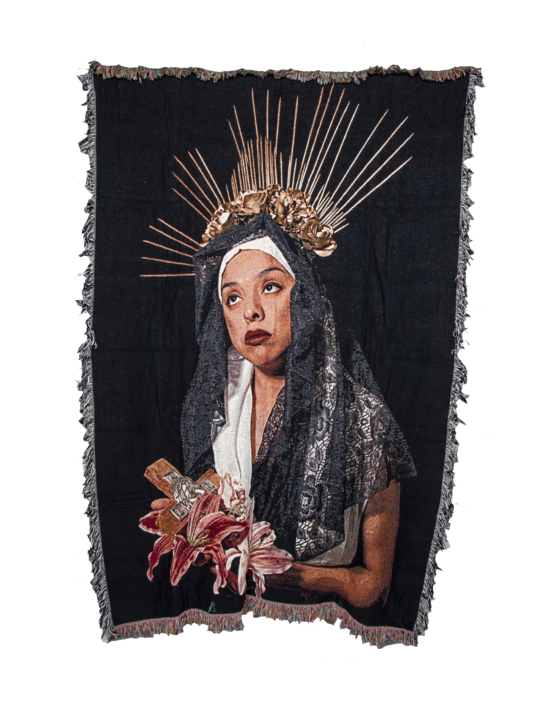 Santa Therese, 2018, 100% Cotton Photographic Tapestry, 60”x80”