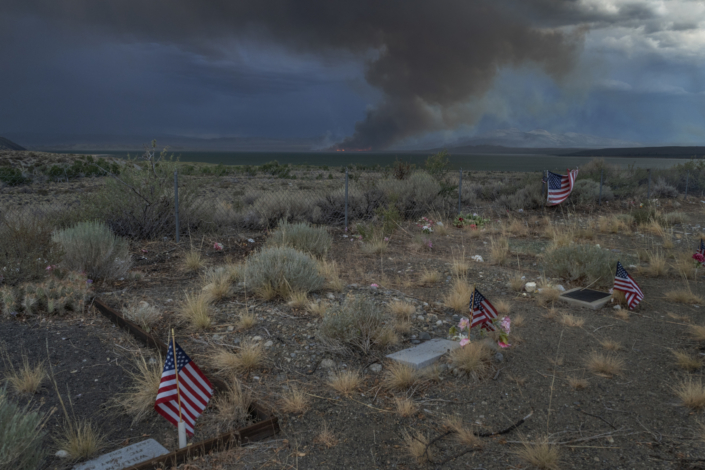 Burning Sage Across the Cemetery, 2020, Photography, 15 x 10”