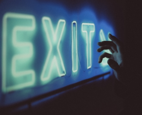 Neon Exit sign