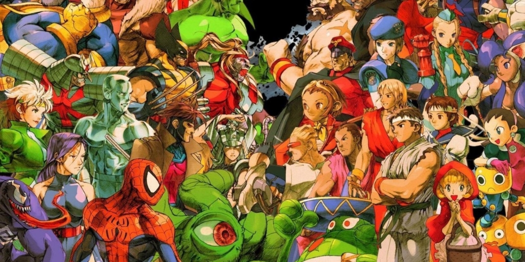 Popular characters from Marvel vs. Capcom 2