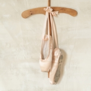 Ballet shoes on hangar