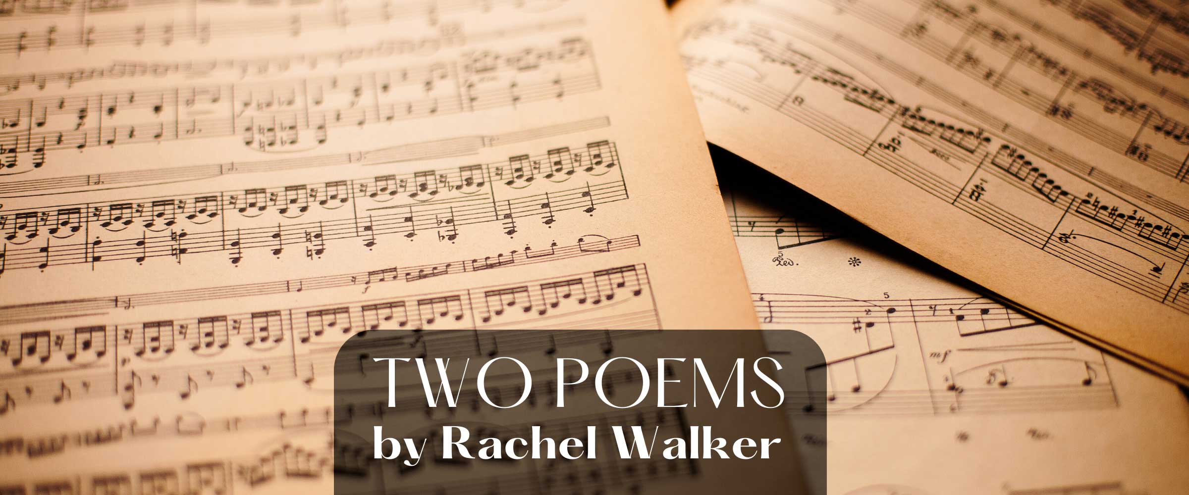 Two Poems by Rachel Walker