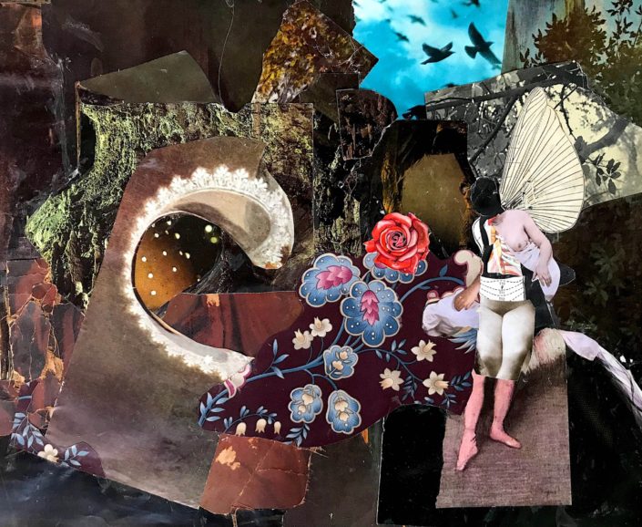 Kathy Bruce, <em>Natural Selection</em>, 2022, Collage, 14 x 21 Natural Selection, Collage, 2022 14 x 21"